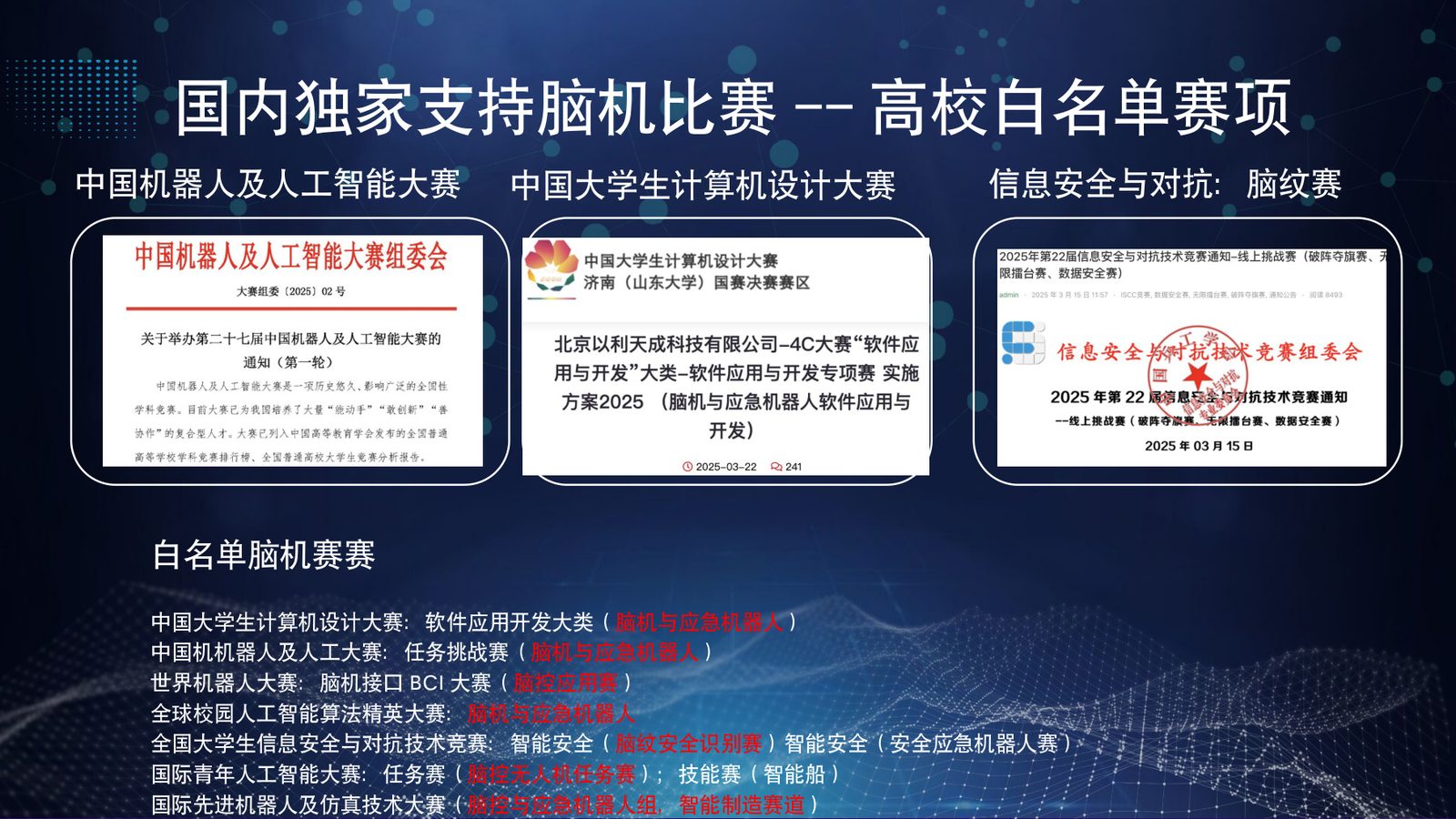 中国机器人及人工智能大赛速览